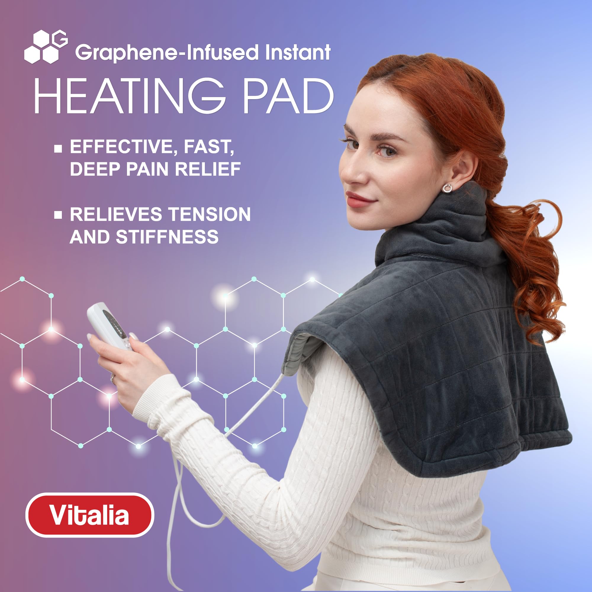 Vitalia, nuque et épaule, design ergonomique pour maintien stable et confortable.