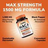 Vitalibre Maca boîte de 90 capsules pour une routine durable.