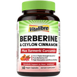 Vitalibre Berberine : bouteille pratique pour votre routine quotidienne soutenant le métabolisme.