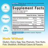 Complexe Vitalibre B1/B2/B6/B12 en capsules véganes pour le quotidien.