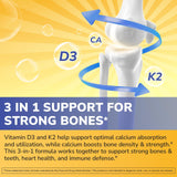 Vitalibre D3 K2 Calcium – comprimés visibles, pratique pour une routine quotidienne.