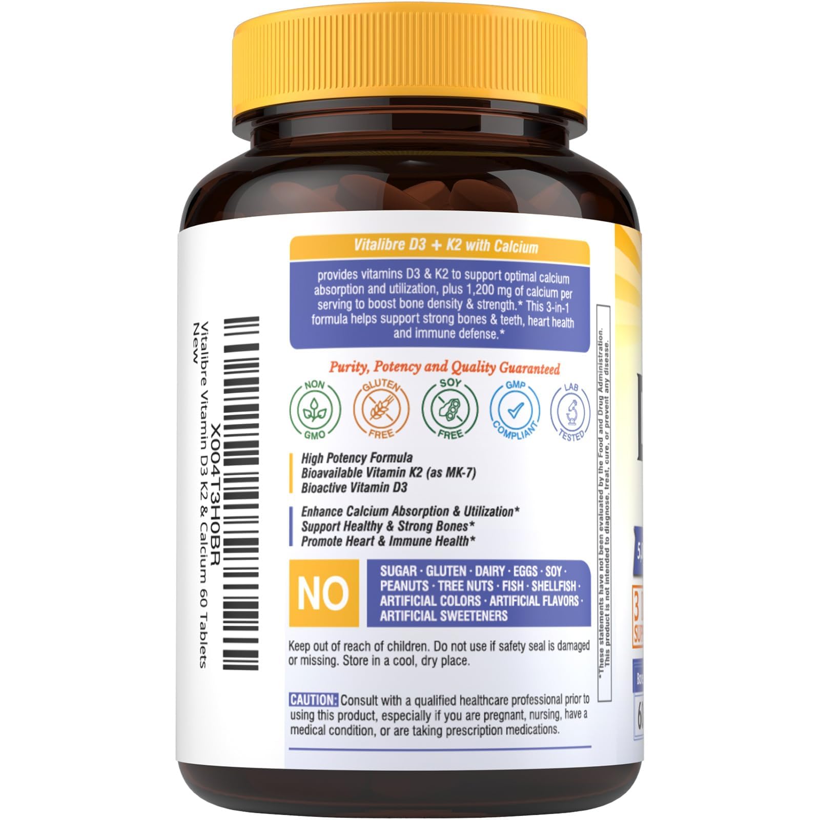 Vitalibre D3 K2 Calcium – énergie et humeur soutenues au quotidien.