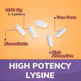 Vitalibre L-Lysine 1000mg étiquette: transparence et ingrédients clairs pour la confiance.