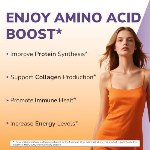 Vitalibre L-Lysine 1000mg tablettes: dosage élevé pour soutenir le métabolisme des protéines.