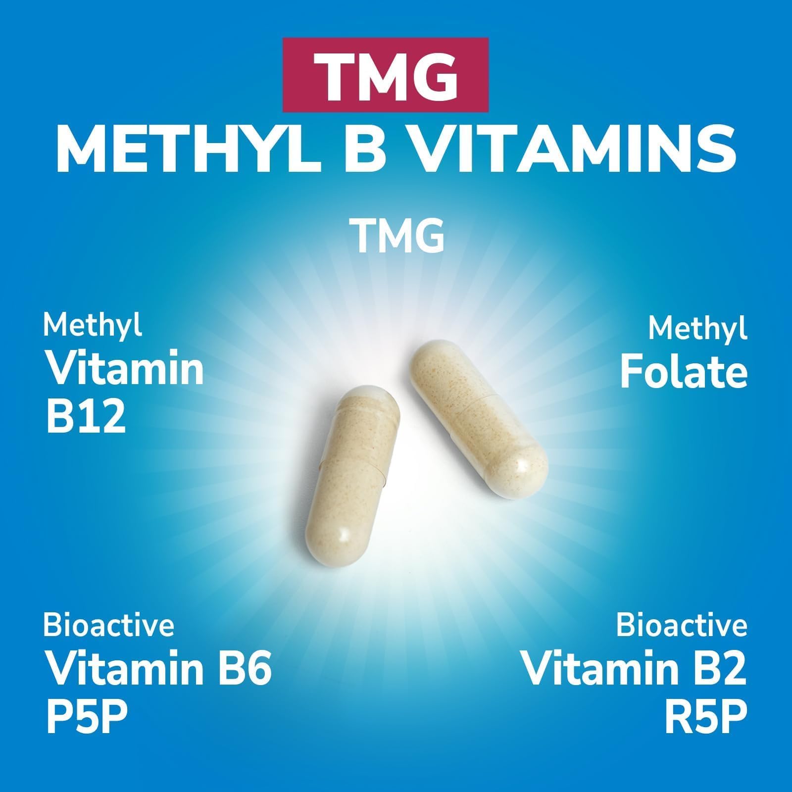 Vitalibre TMG: énergie cellulaire améliorée grâce aux vitamines B activées.