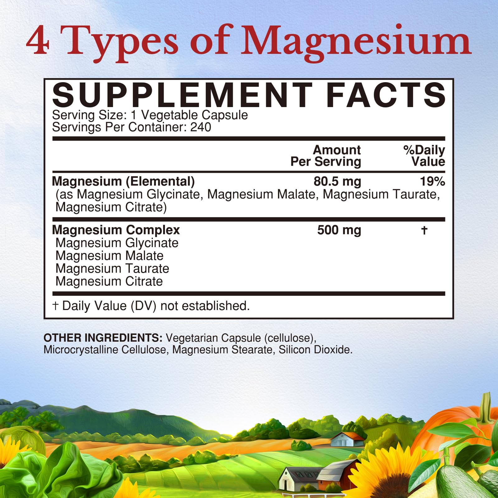 Vitalitown Magnésium Complex – sceau NSF certifié garantit sécurité et pureté.