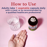 Vitalitown Magnésium Complex – logo vegan et non-GMO sur l’emballage.