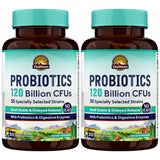 Vitalitown Probiotiques, capsules, 120 milliards d’unités potentiellement bénéfiques pour la digestion.