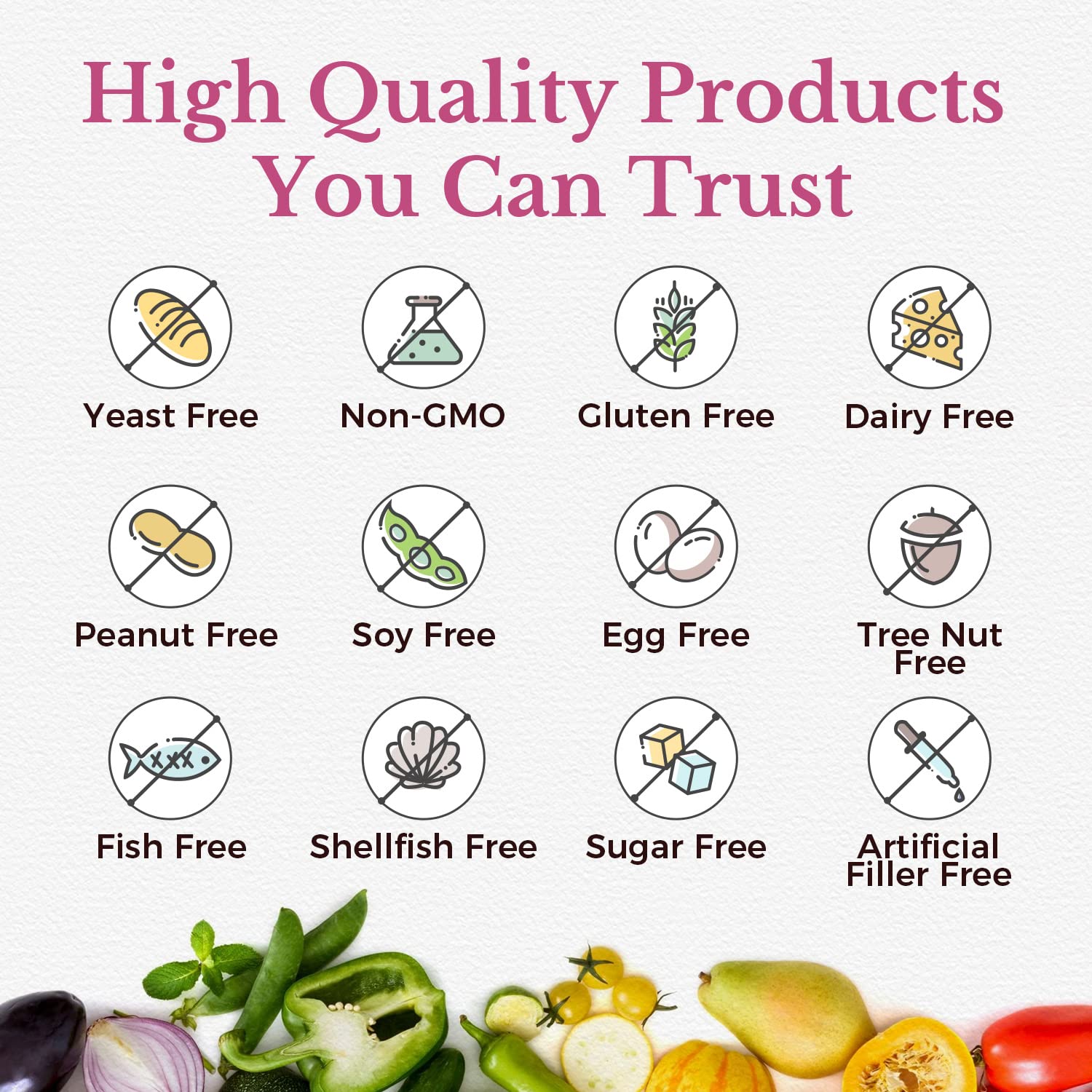Vitalitown Probiotiques fabrique aux États-Unis – étiquette transparente et qualité garantie.