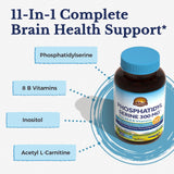 Étiquette Vitalitown PS 300mg sur bouteille, pureté élevée