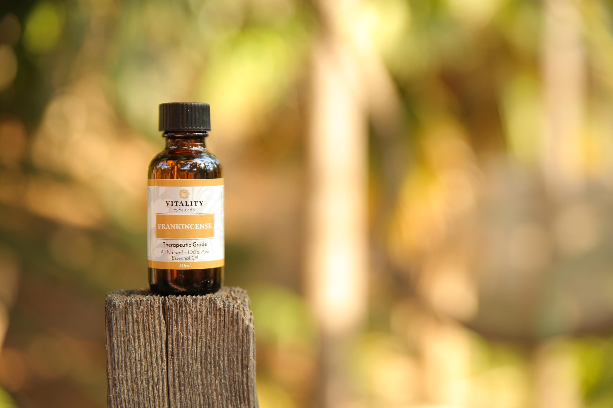 Vitality huile essentielle d'encens – analyse GC-MS assurant traçabilité et pureté.