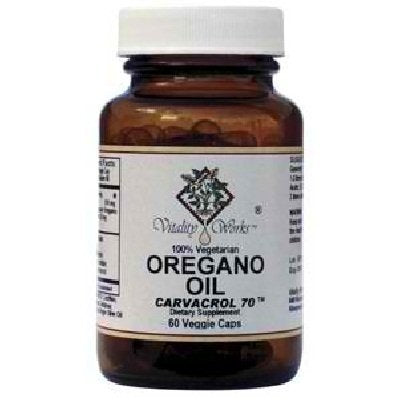 Vitality Works huile d'origan en gélules, soutien potentiel du bien-être quotidien.