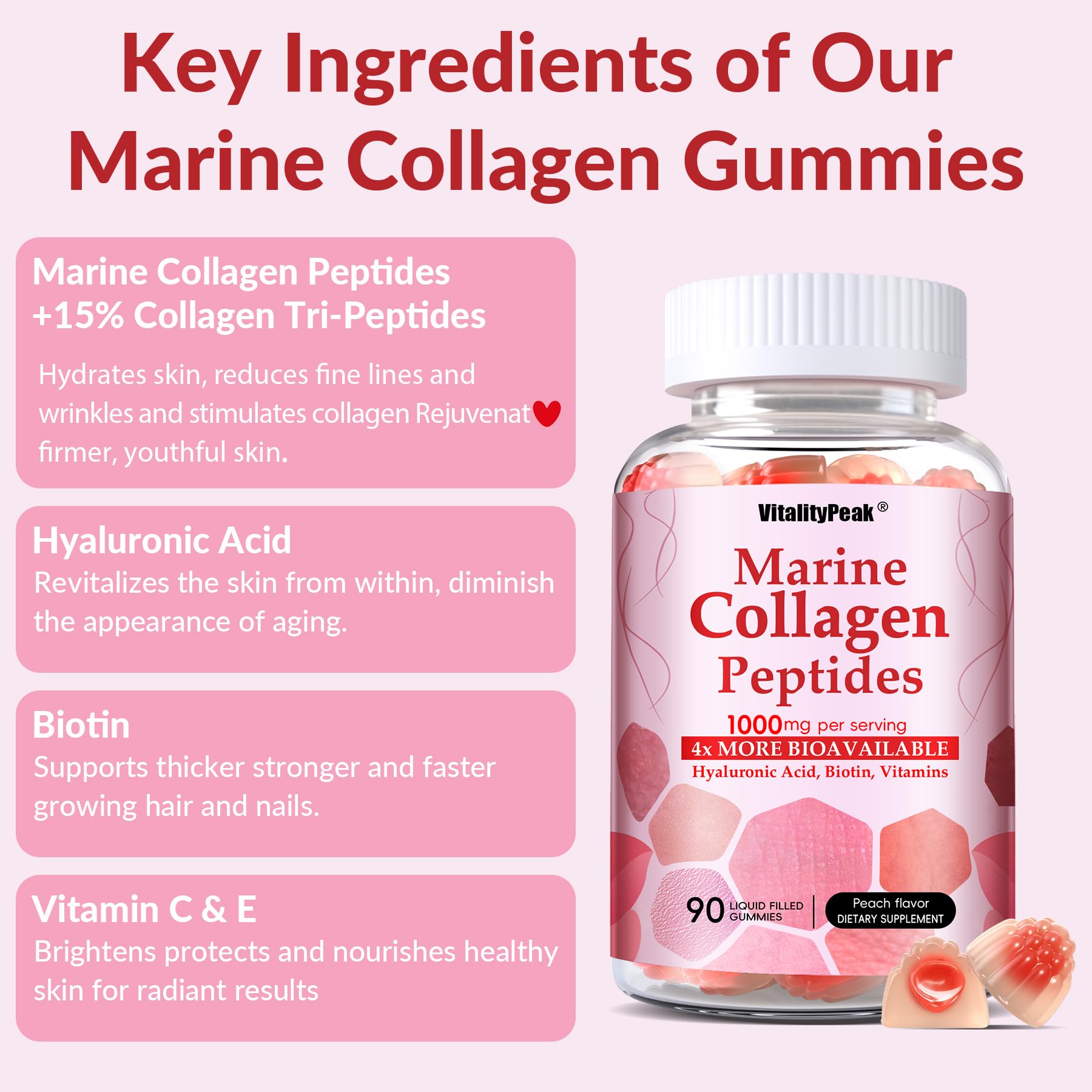 Formule végan sans gélatine et sans sucre VitalityPeak