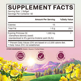 Vitalitown huile onagre 1300 mg - emballage simple, dosage clair.