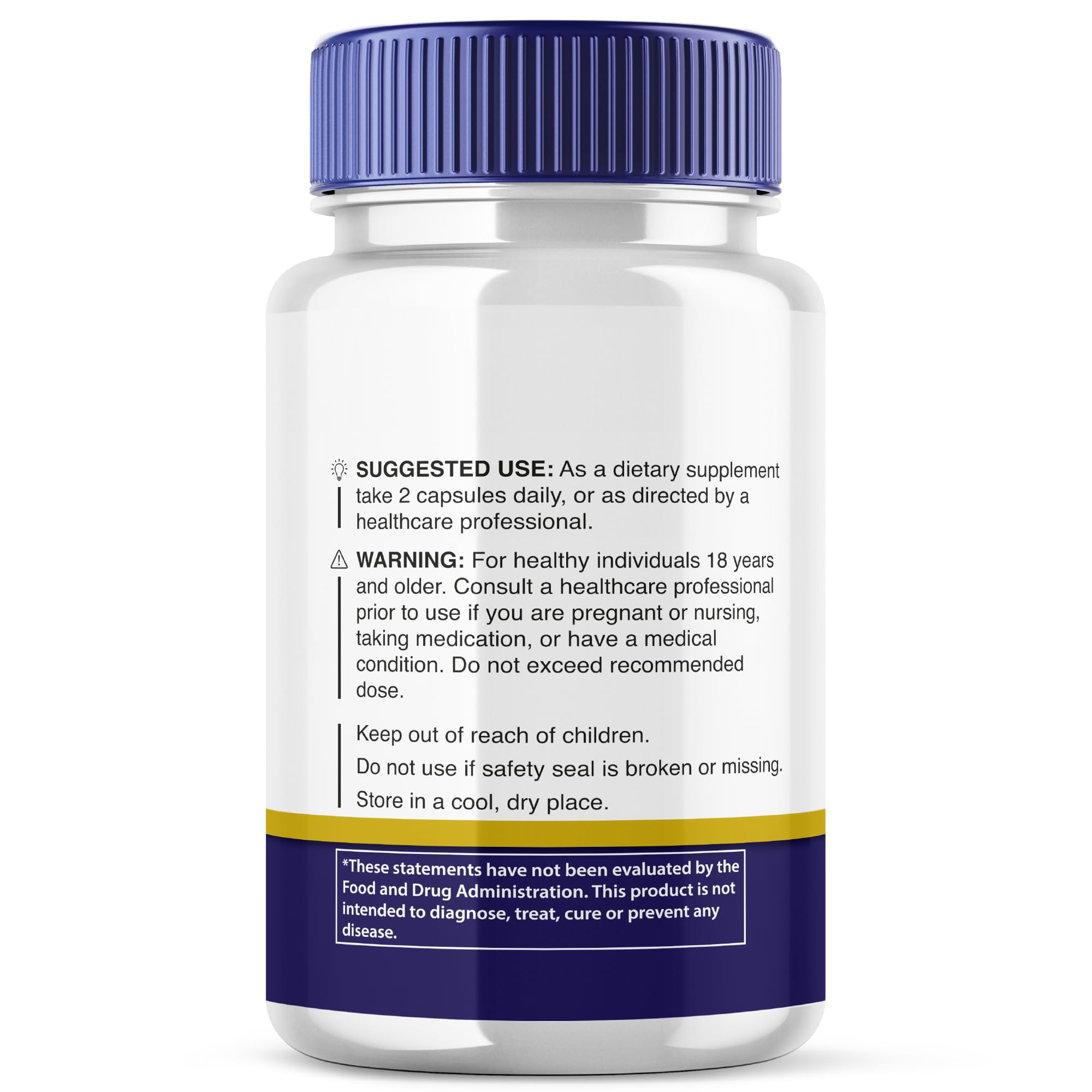 Vitaluxa Brain Defender: bouteille compacte, rangement facile sur le bureau.