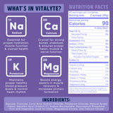 Vitalyte Électrolyte sans gluten, ingrédients sans OGM, sécurité alimentaire