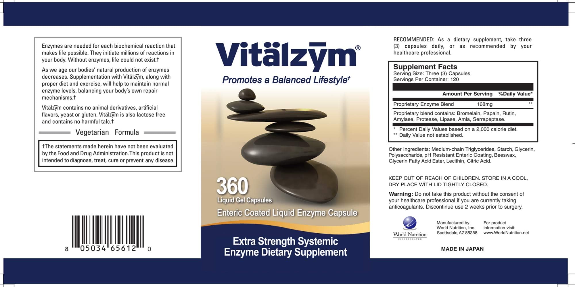 VITÄLZYM gelules-liquides : absorption rapide grâce à l'enrobage entérique