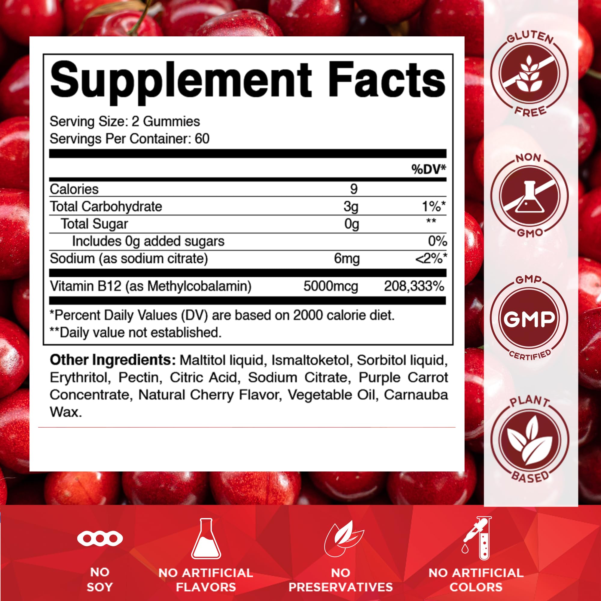Vitamatic B12 gommes cerise, emballage deux paquets, pratique au quotidien.