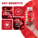 Formule sans OGM et sans gluten des gommes Vitamatic B12.