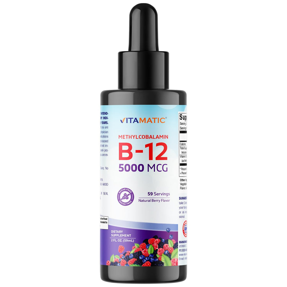 Vitamatic B12 liquide – bouteille action rapide prête pour usage quotidien