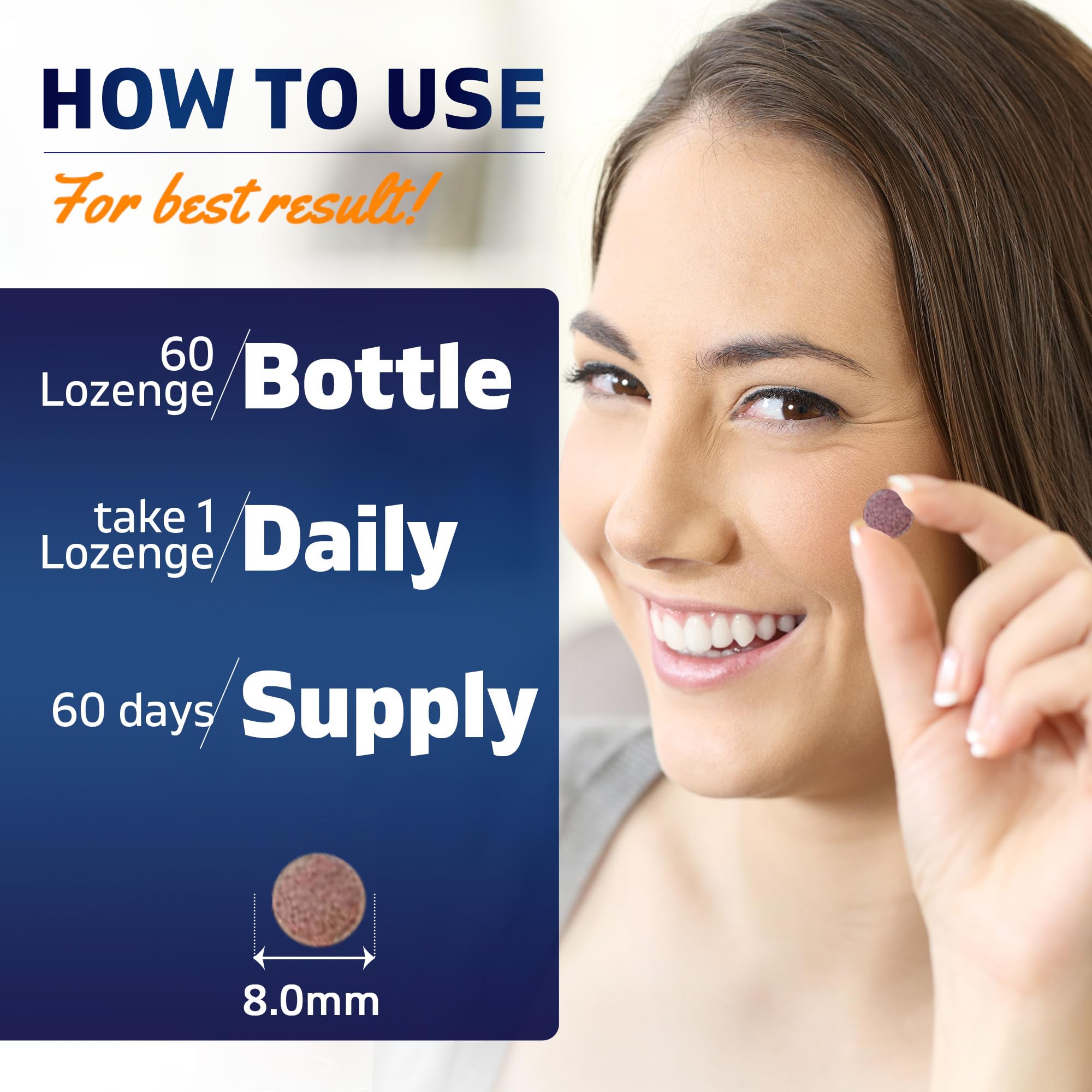 Gros plan sur les pastilles Vitamatic B12 dissolution en bouche