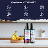 Vitamatic B12 sans gluten et sans allergènes, ingrédients soigneusement sélectionnés.