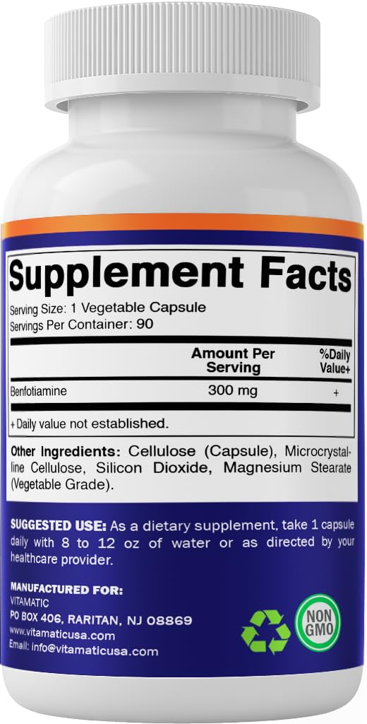 Vitamatic Benfotiamine, conseils d’utilisation quotidiens