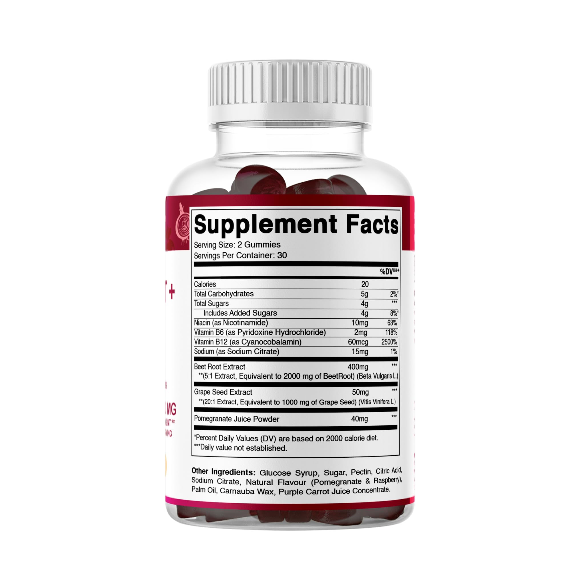 Label GMP/FDA sur l’emballage Vitamatic Betterave.