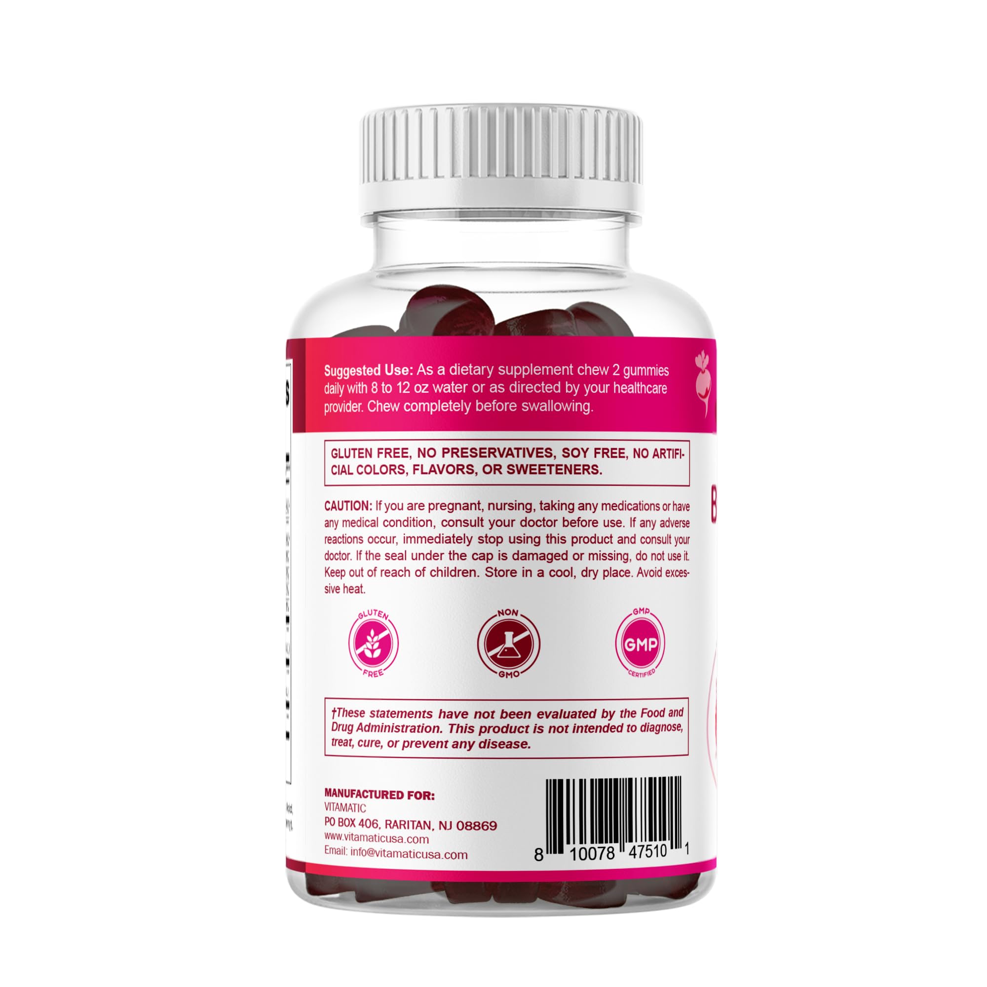 Utilisation quotidienne facilitée par le format pratique Vitamatic Betterave.