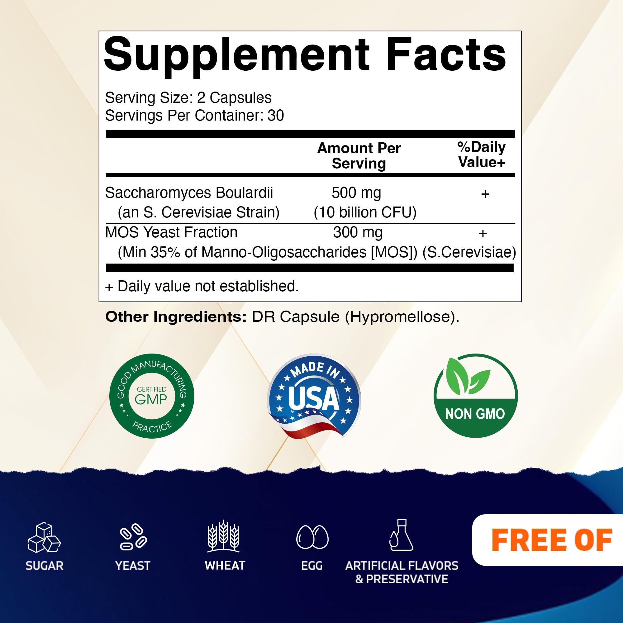 Gros plan sur les capsules probiotiques Vitamatic; ingestion pratique.