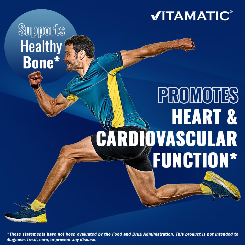 Vitamatic D3 K2 tablettes – Emballage sans OGM et sans gluten.