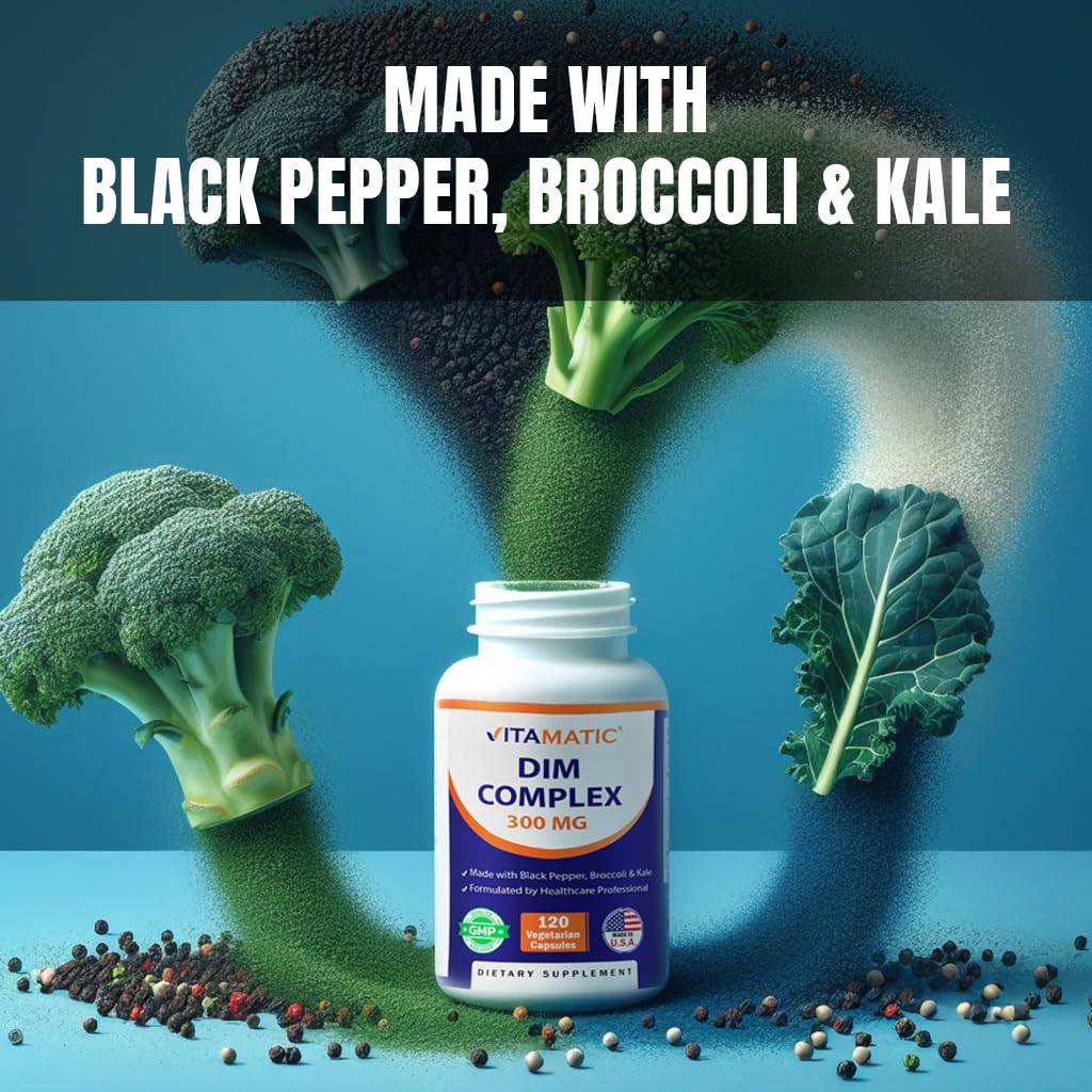 Vitamatic DIM – poivre noir, absorption potentiellement améliorée.