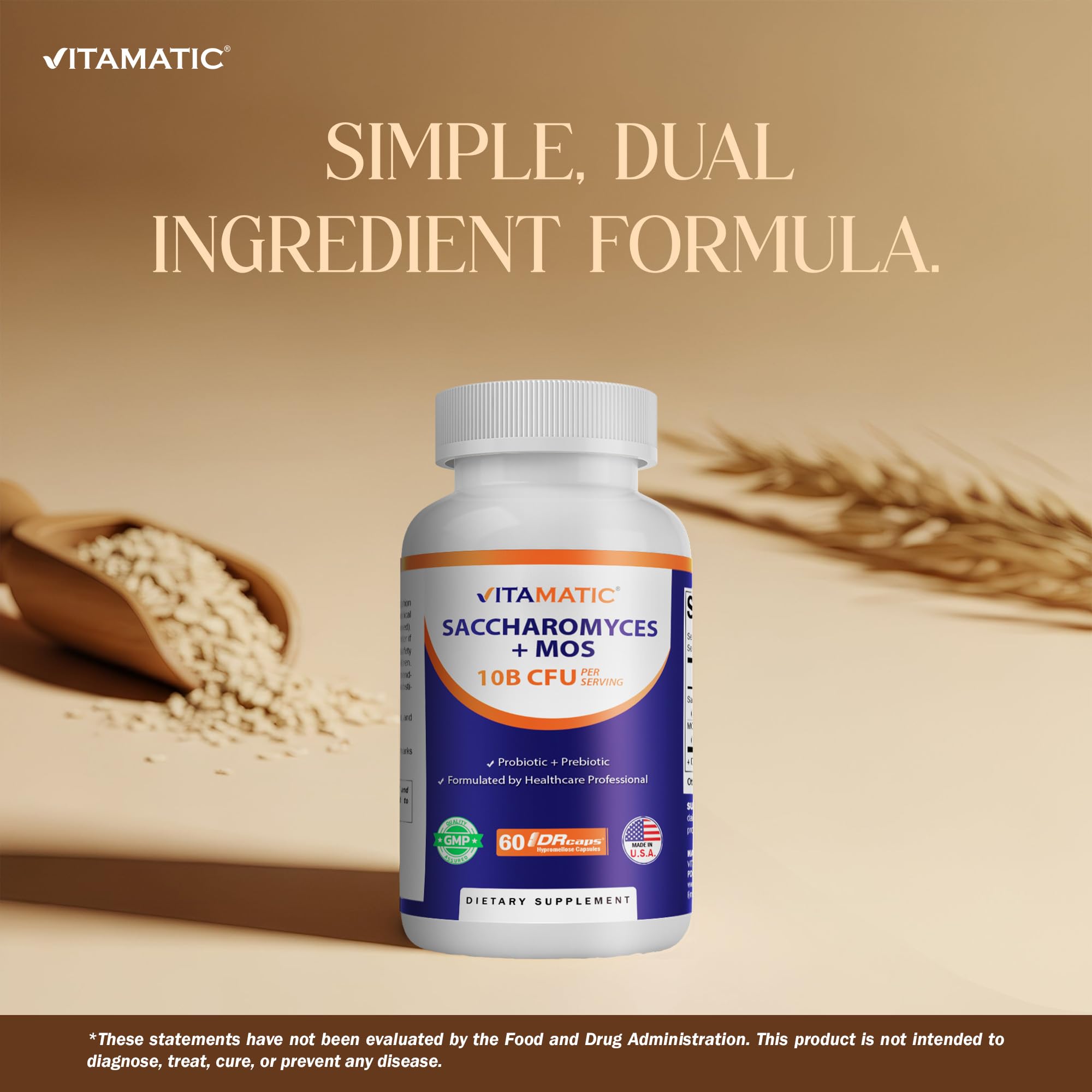 Capsules DRcaps Vitamatic; protection contre l’acide gastrique.