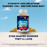 Gommes Vitamatic sans organisme génétiquement modifié, formulation adaptée pour enfants.