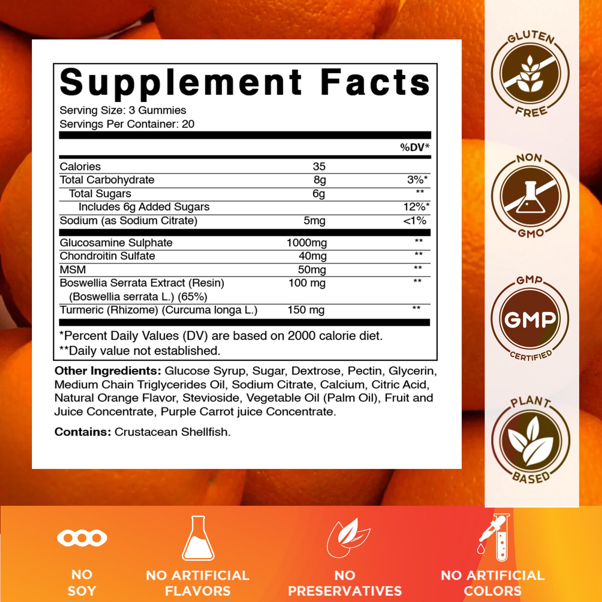 Gommes Vitamatic parfum orange dans une bouteille fermée.