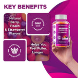 Texture douce des gommes Vitamatic en bouche.