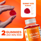 Texture gelée douce des gommes Vitamatic, agréable à mâcher