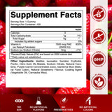 Gommes Vitamatic saveur fraise naturelle, texture agréable pour une collation.