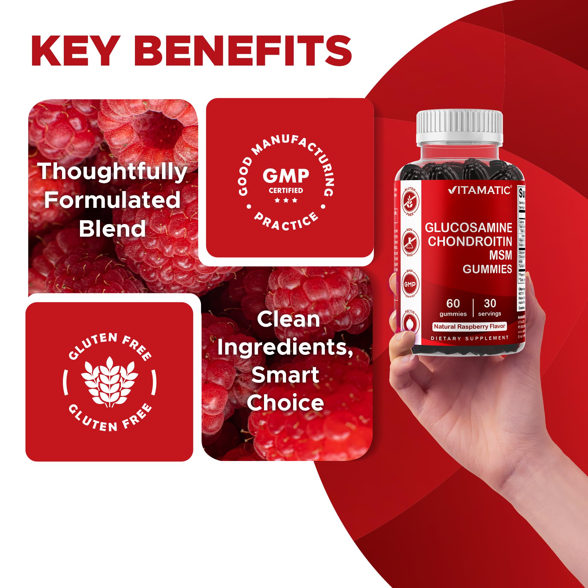 Vitamatic Gummies prise quotidienne – plaisir fruité et facile à consommer
