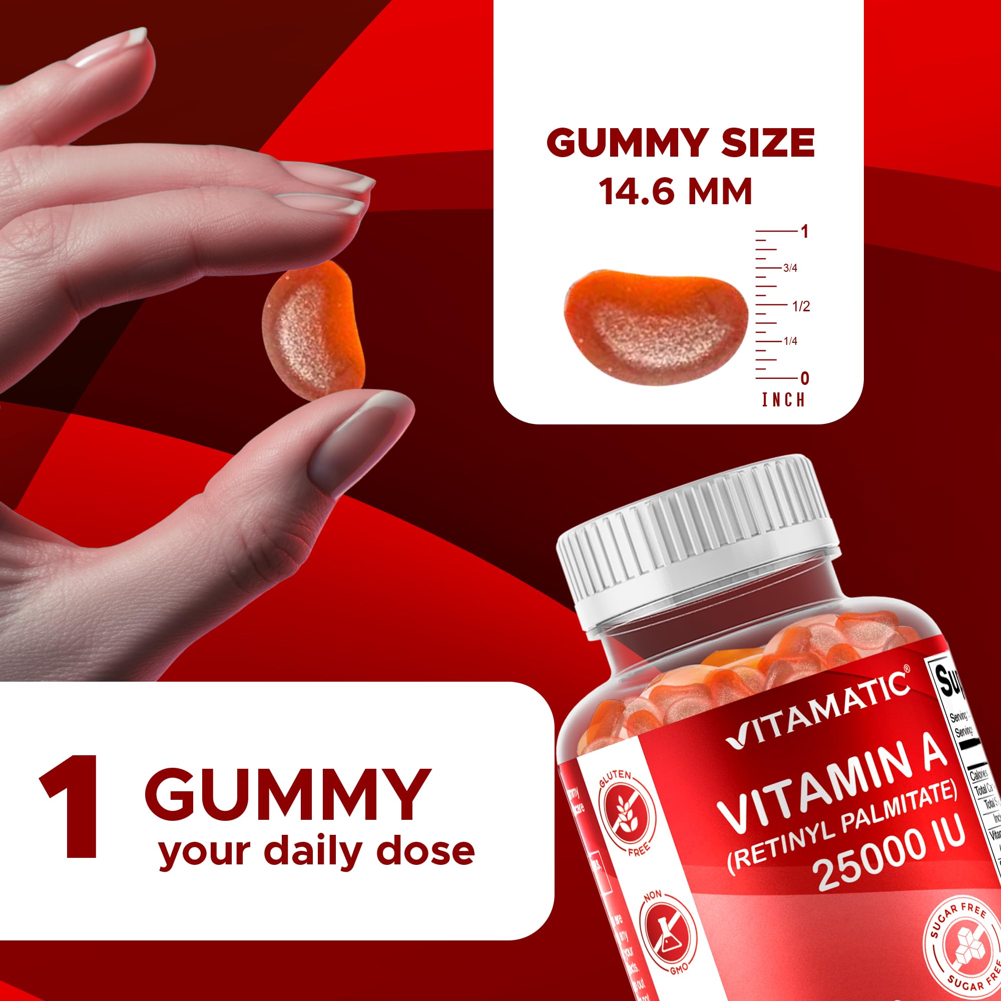 Retinyl Palmitate présent dans Vitamatic, composant clé de la vitamine A.