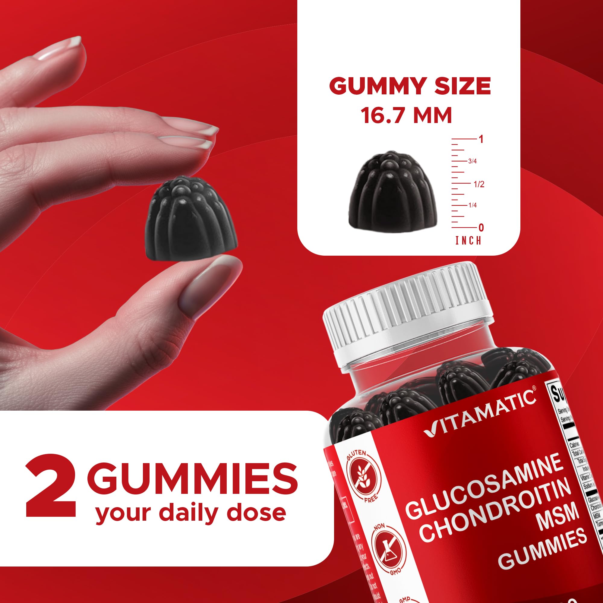 Gummies Vitamatic sans gelatine pectinee – texture douce et naturelle