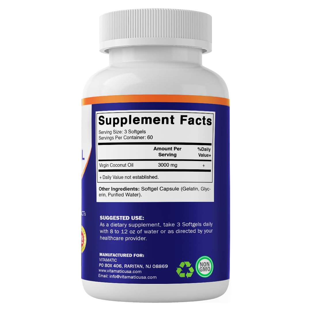 Vitamatic Gélules Coco – Forme gélules molles faciles à avaler.