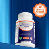 Emballage Vitamatic; sans gluten et sans OGM pour plus de transparence.