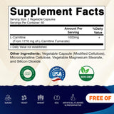 Capsules végétales Vitamatic L-Carnitine Fumarate, soutien sportif et endurance.