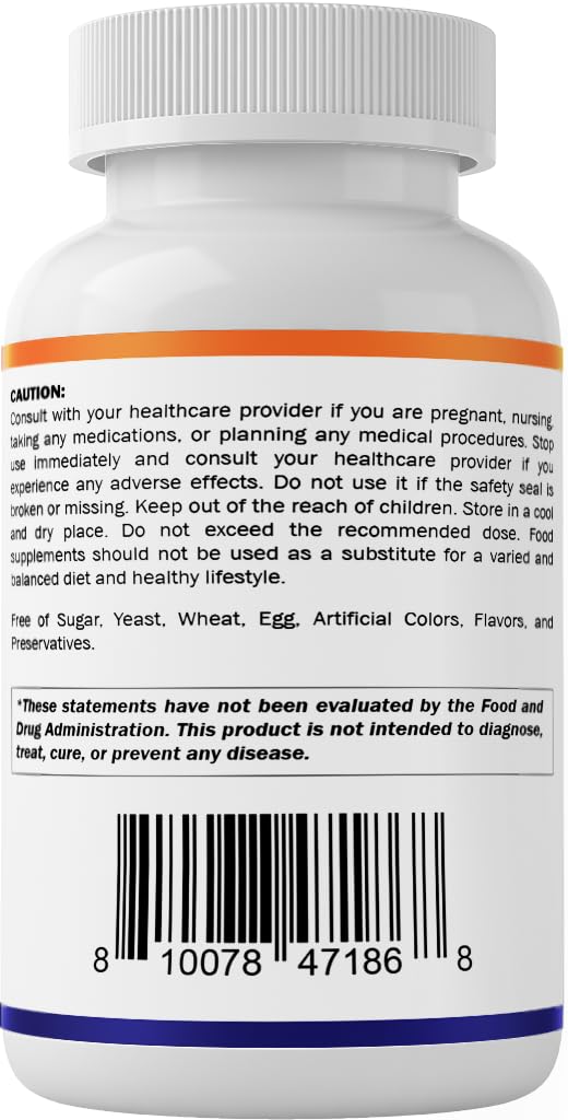 Capsules Vitamatic sans sucre et sans gluten.