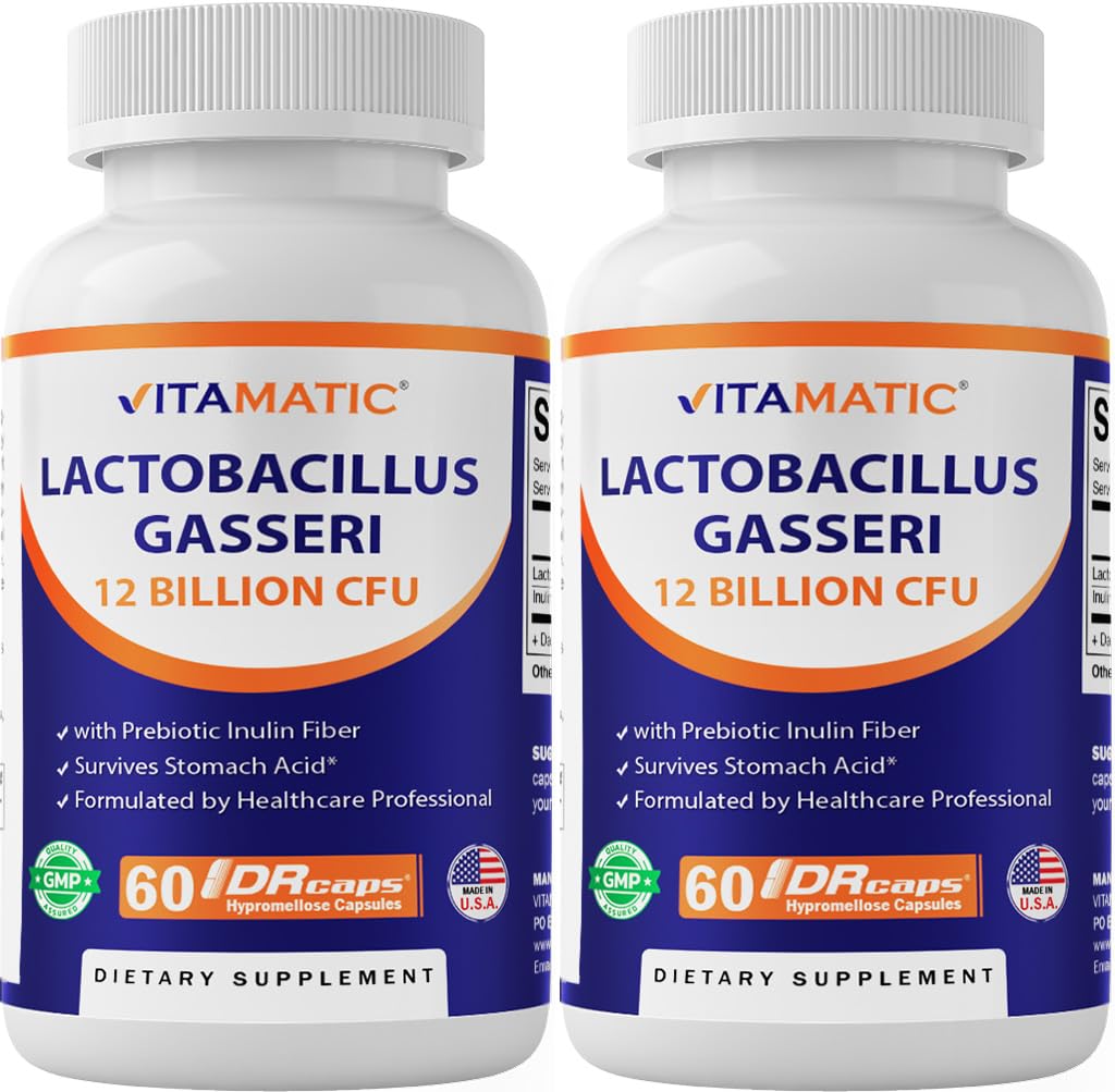Vitamatic Lactobacillus Gasseri – boîte du produit, soutien digestif potentiel