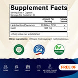 Vitamatic Lactobacillus Plantarum, capsules visibles, format pratique pour une routine intestinale.