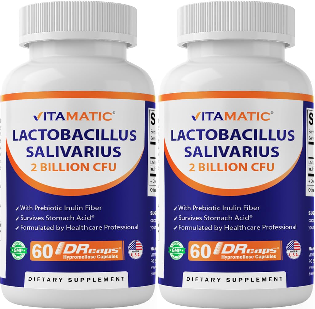Vitamatic Lactobacillus Salivarius, bouteille digestive potentielle pour le quotidien.