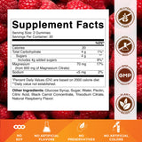 Gommes framboise naturelle Vitamatic, texture attrayante pour relaxation.