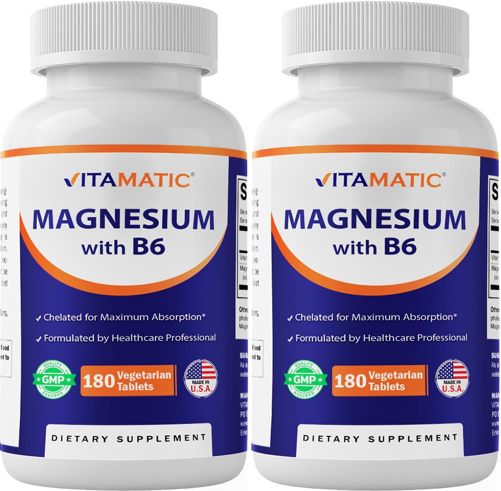 Vitamatic Magnésium: bouteille et tablettes, pratique au quotidien.